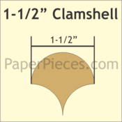 1 1/2" Clamshell, 135 Pieces