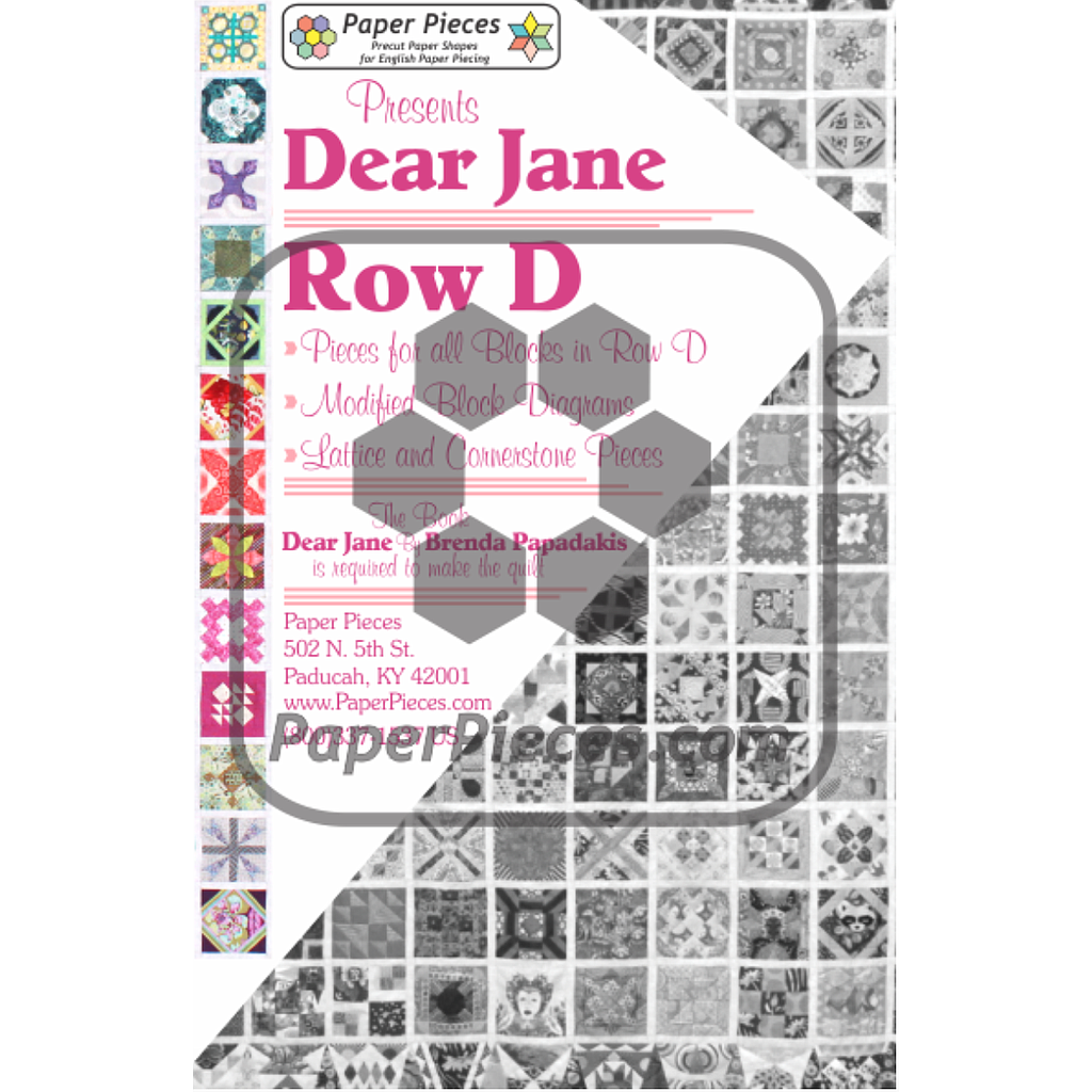 Dear Jane, Row D Pack