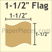1,5" Flag, 72 Pieces