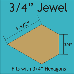 3/4" Jewel, 84 Pieces