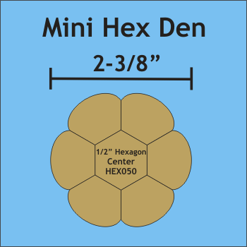Miniature Hexden Plates, makes 12 Plates.