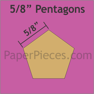 5/8" Pentagon, 99 Pieces