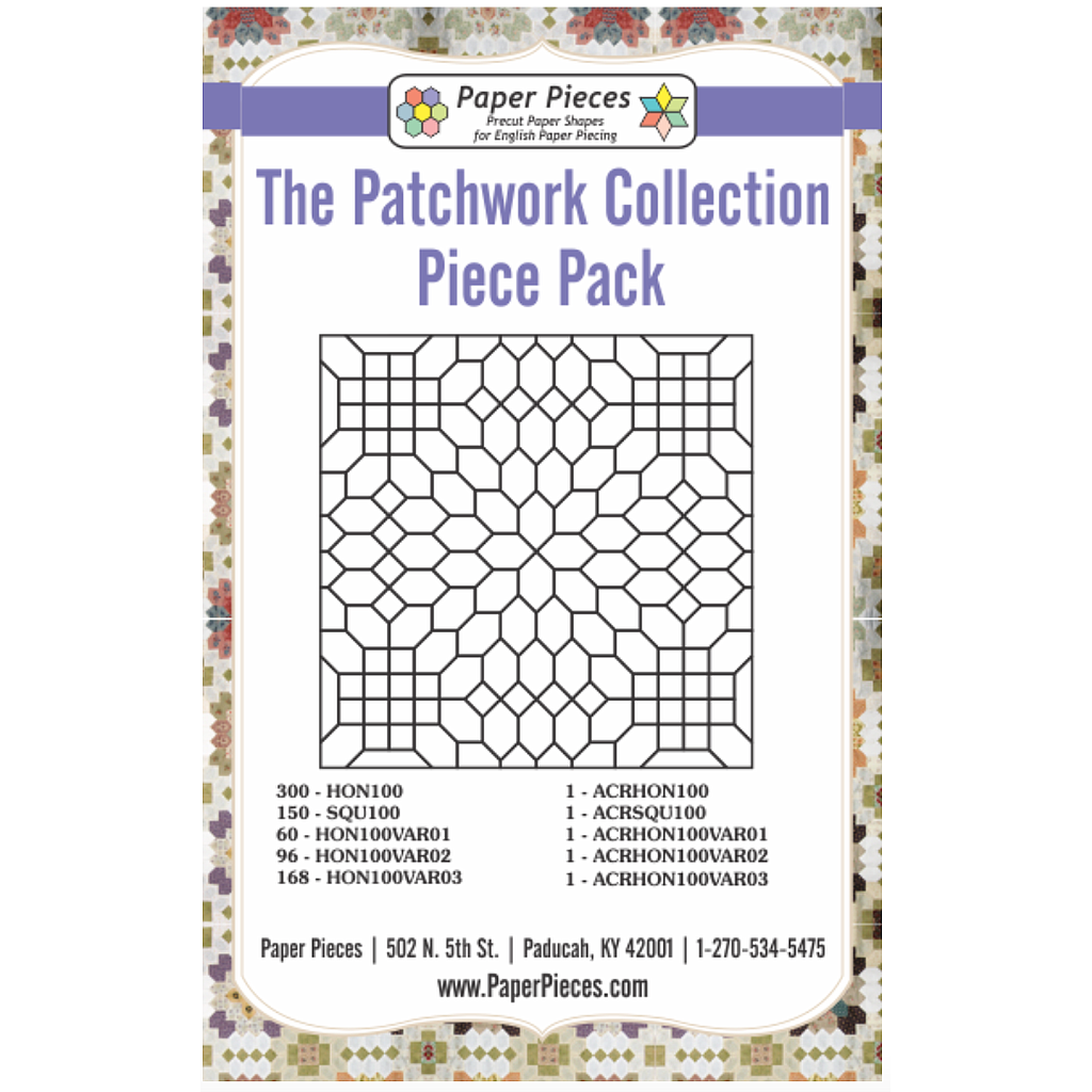 Patchwork of the Crosses by Lucy Boston. Acrylic Block with 3/8"Seam Allowance