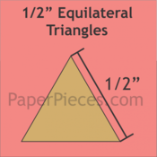 1/2" Equilateral Triangle, 200 Pieces