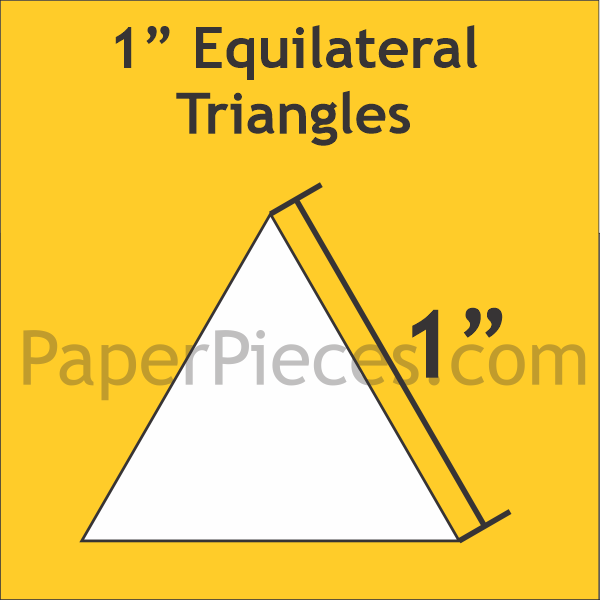 1" Equilateral Triangle, 100 Pieces