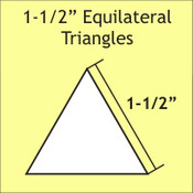 1,5" Equilateral Triangle, 75 Pieces