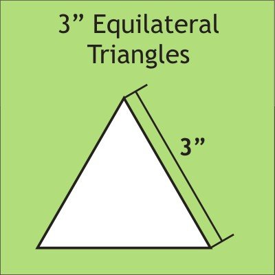 3" Equilateral Triangle, 50 Pieces