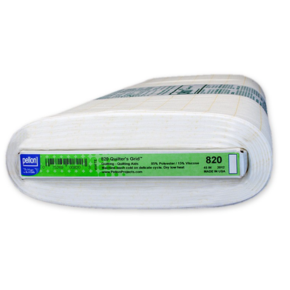 Quilters Grid #820, Fusible 1" (horizontal) square Pellon 25 yard bolt (45" wide)