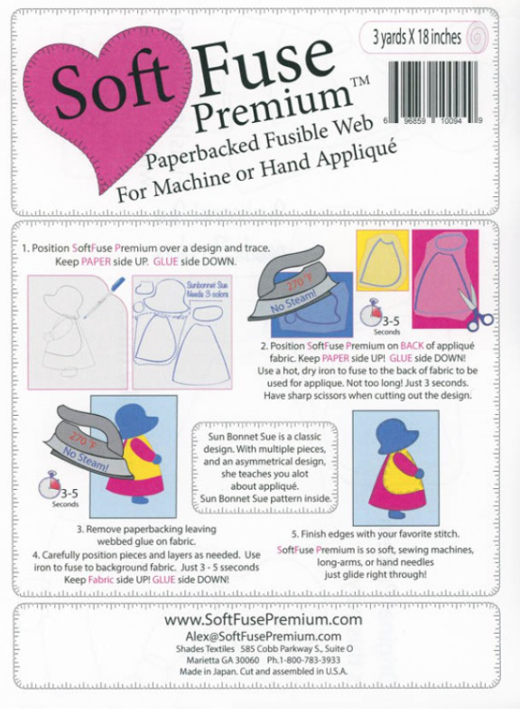 	SHTSFP-18X16, Soft Fuse Premium Web 18" x 3yds