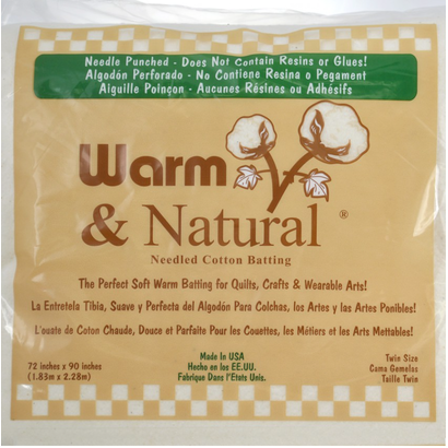 	WAC2322, Crib, Warm & Natural Cotton Batting 45" x 60"