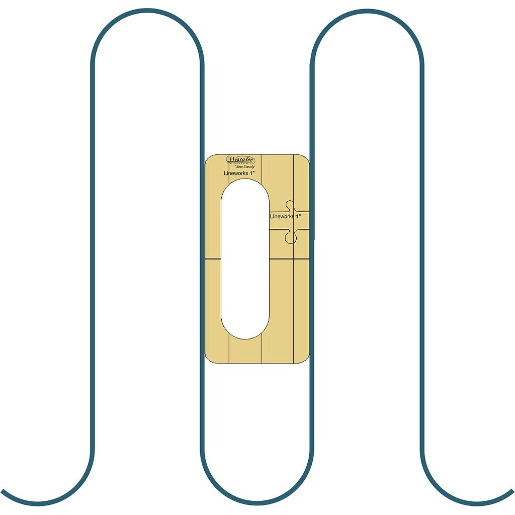 Line Works SashLee Stitch in the Ditch (Longarm LWSQ)