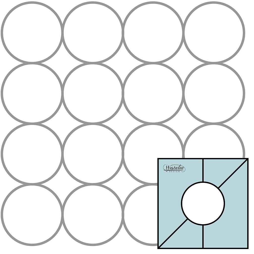 4 pc Simple Circles Set 2 Includes 2.5", 3", 3.5", 4"  (SCSET2) Low Shank