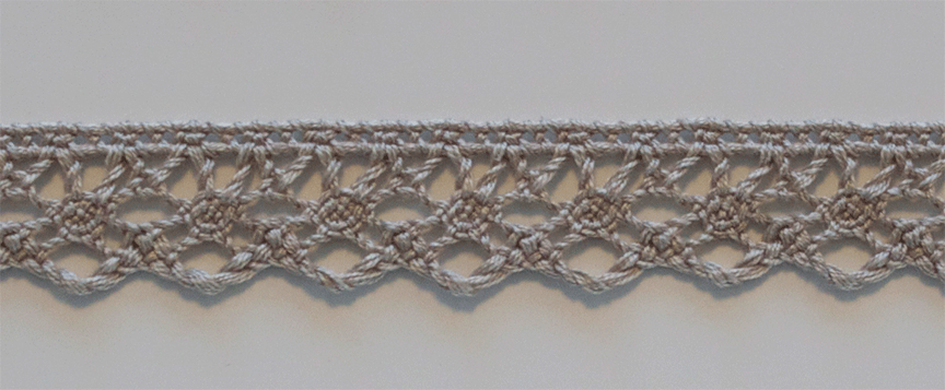 Broderie Lace Sand (10mm) - 25 meter