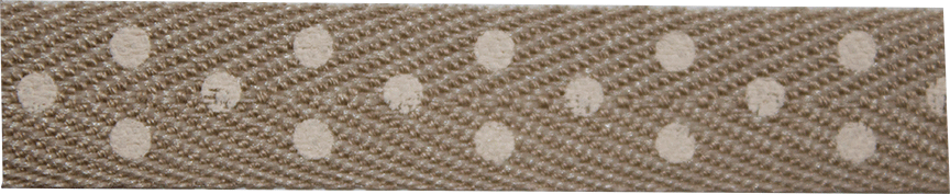 Sand Lace & White Dots (10mm) - 25 meter by Rinske