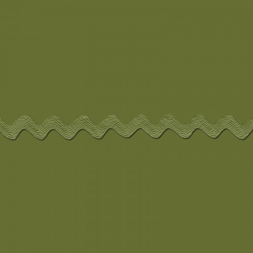 GAN765041-572, Olive Ric Rac (0.625", 150mm) - 24 YDS