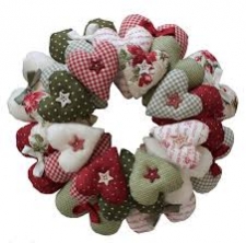Pattern, Christmas Heart Wreath by Rinske Stevens