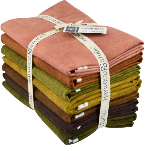 YD-MASCWWF-2, Color Wash, Flannel, Yard Bundle, Each 1 yard of 7 Colors, set 2  by Maywood Studio