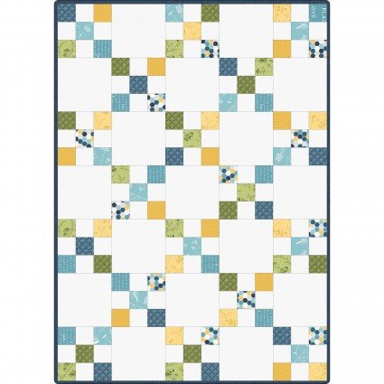 SALE! Make Yourself at Home, Pre-cut Irish Chain Quilt (30" x 42")