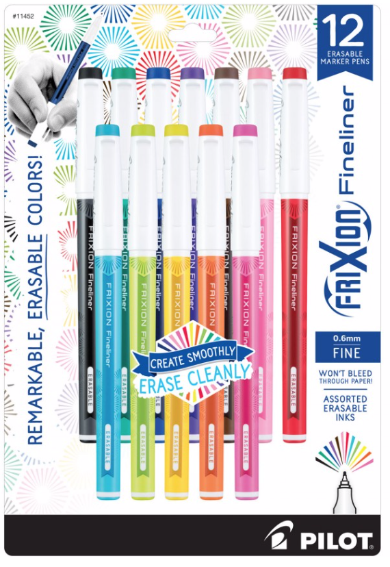 Frixion Colors Marker Pens Assortment (12 pcs)