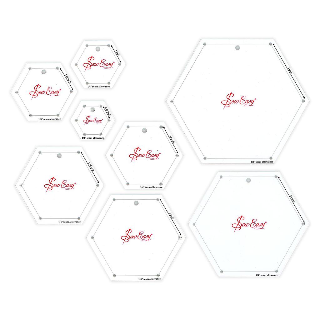 Mini Hexagons 8pc Template Set