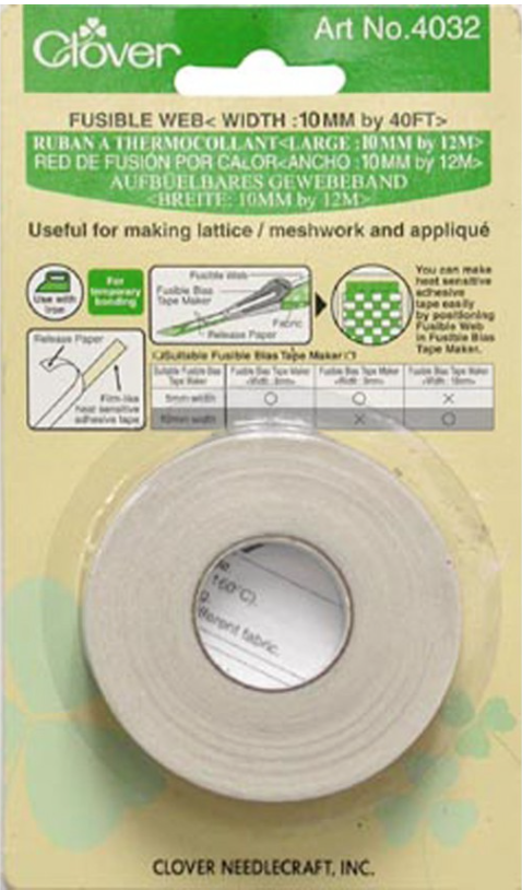CLO4032, CLOVER, Tape Fusible Web (10 mm thick, 1ps)