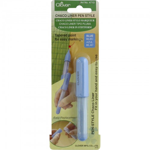 CLO4710, CLOVER, Chaco Liner Pen, Blue (1pc) 