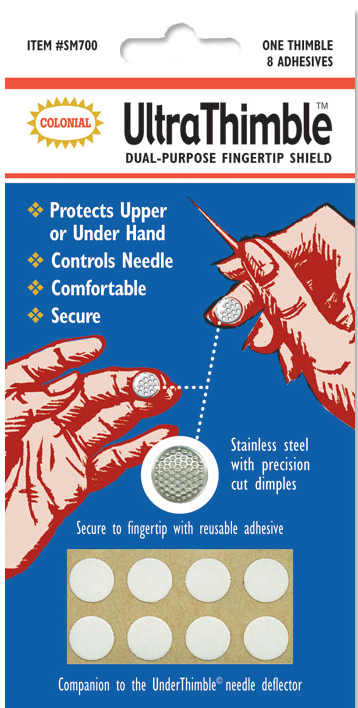 Utra Thimble, Dual-purpose Fingertip Shield  (1 thimble, 8 adhesives)