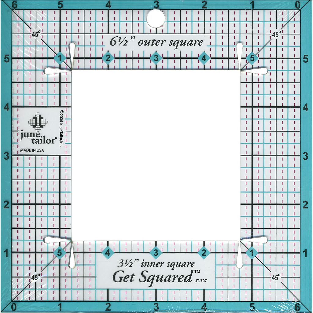 Template Qet Squared Ruler (6,5"x6,5")
