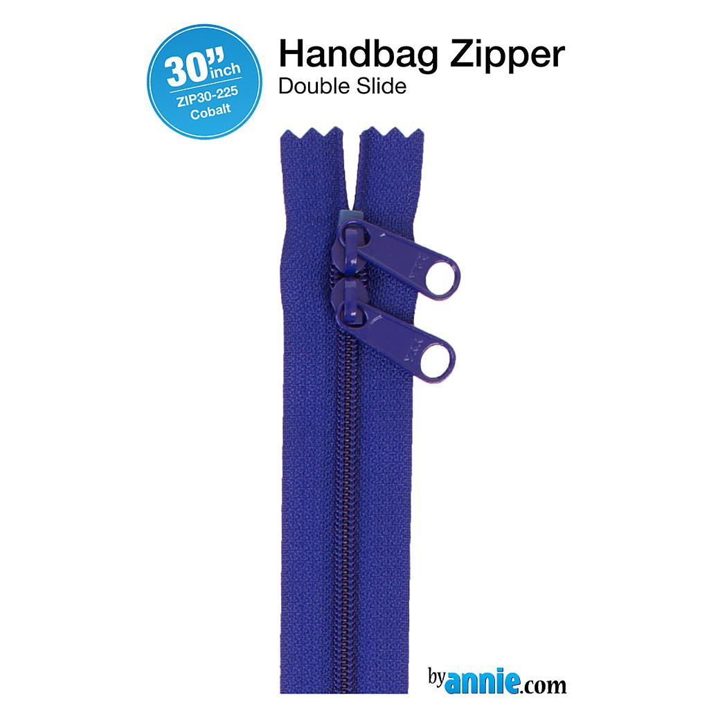 ZIP30-225, 30" Handbag Zippers - Double-slide (Cobalt) ByAnnie