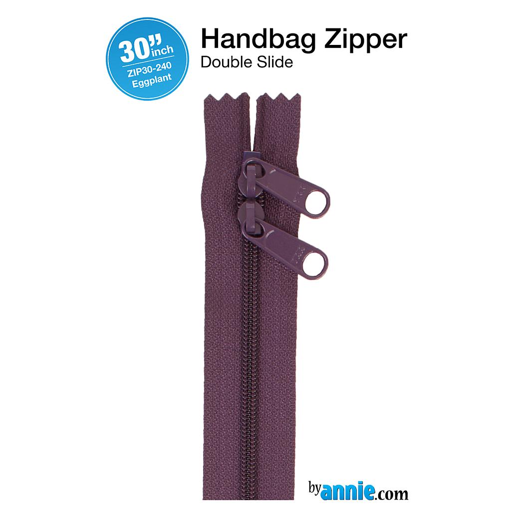 ZIP30-240, 30" Handbag Zippers - Double-slide (Eggplant) ByAnnie