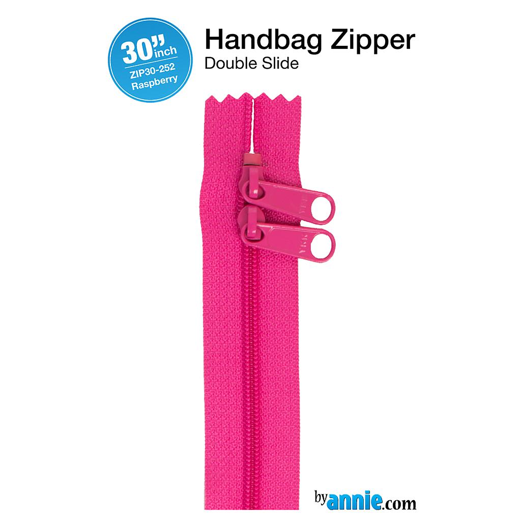 ZIP30-252, 30" Handbag Zippers - Double-slide (Raspberry) ByAnnie
